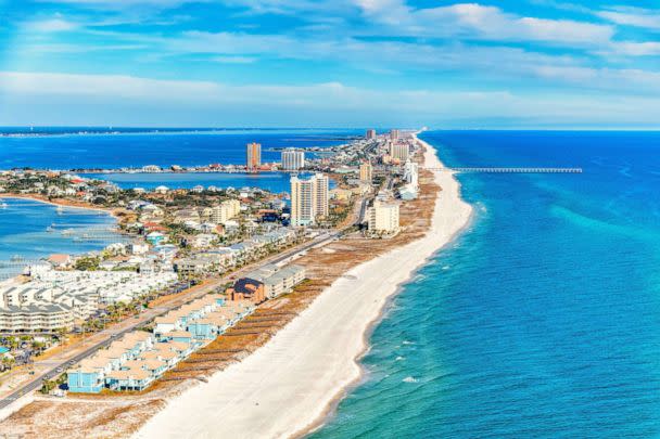 PHOTO: The pier along the beach at Pensacola Beach, Florida. (Art Wager/Getty Images)