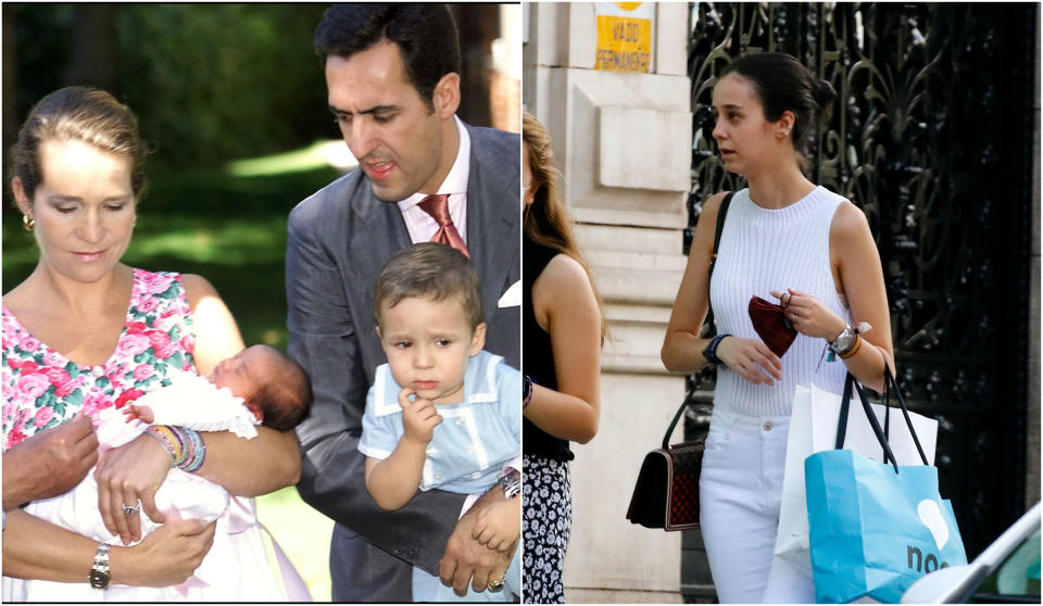 Así vimos a Victoria Federica el 15 de septiembre de 2000, seis días después de su nacimiento, y así la fotografiaron los paparazzi el pasado 15 de junio mientras hacía unas compras. (Foto: Christophe Simon / AFP / Europa Press Entertainment / Getty Images)