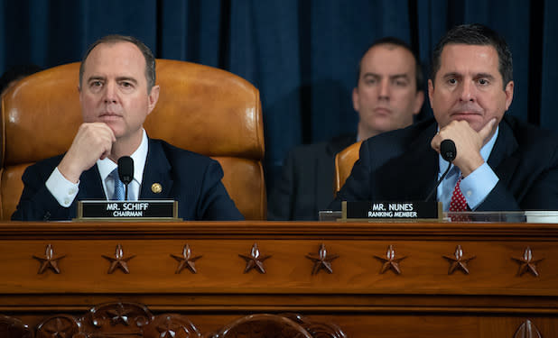 Adam Schiff, Devin Nunes at impeachment inquiry hearing