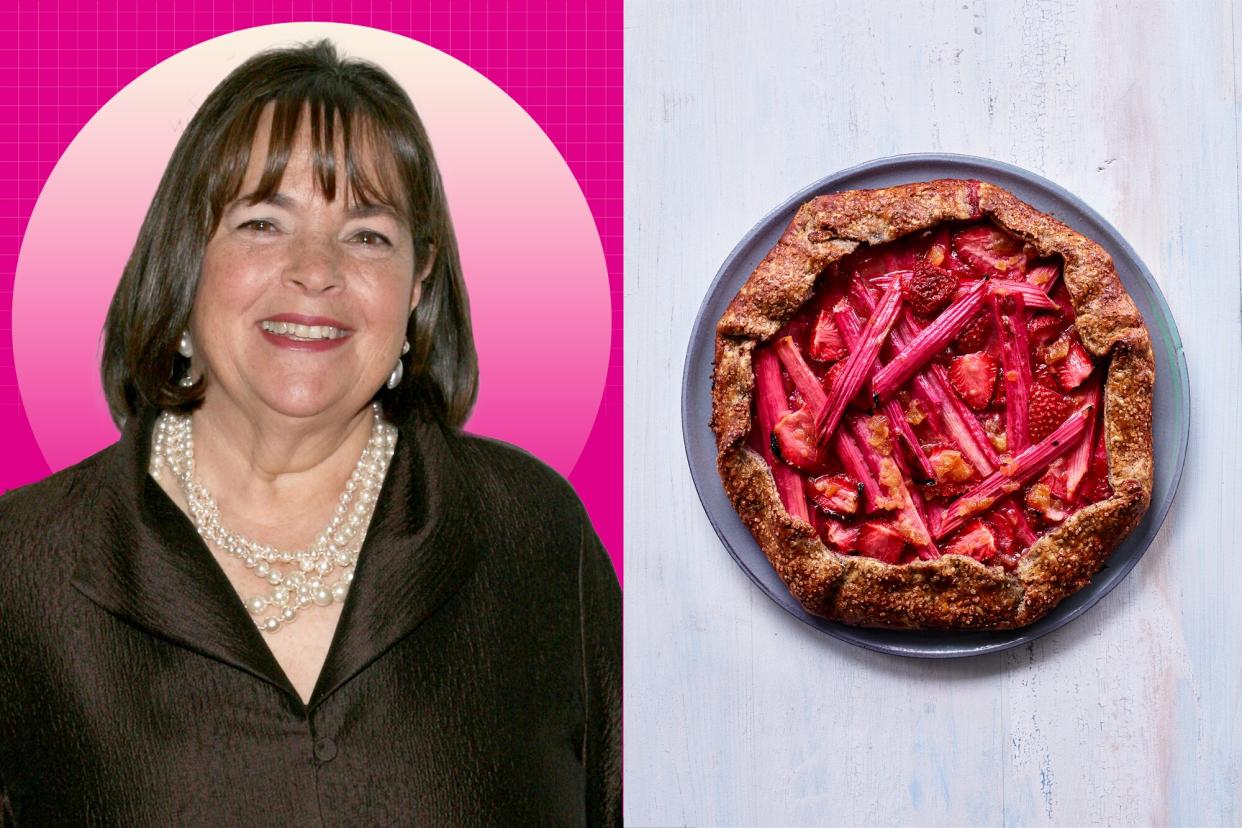 a photo of Ina Garten and EatingWell's Rhubarb-Strawberry Galette