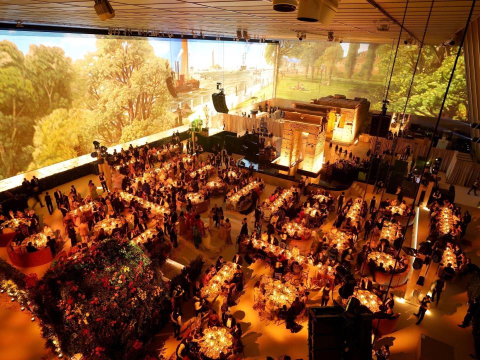 A view of the venue during The 2022 Met Gala Celebrating "In America: An Anthology of Fashion" at The Metropolitan Museum of Art on May 2, 2022