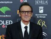 ARCHIVO - El compositor español Alberto Iglesias durante la ceremonia de los premios Goya en Málaga, España, el 25 de enero de 2020. Iglesias fue nominado el martes al Oscar a la mejor música original por su trabajo para "Madres paralelas" de Pedro Almodóvar. (AP Foto/Manu Fernández, archivo)