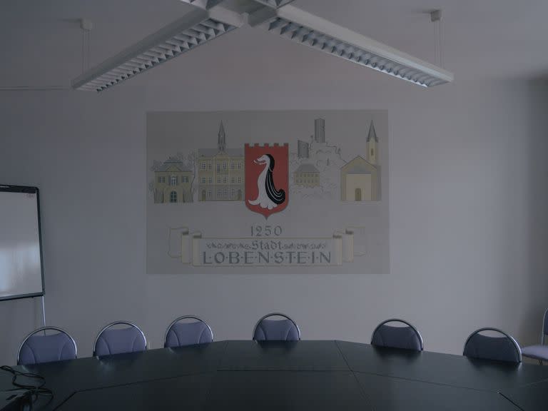 Una sala de reuniones en el ayuntamiento de Bad Lobenstein, Alemania, 8 de diciembre de 2022. 