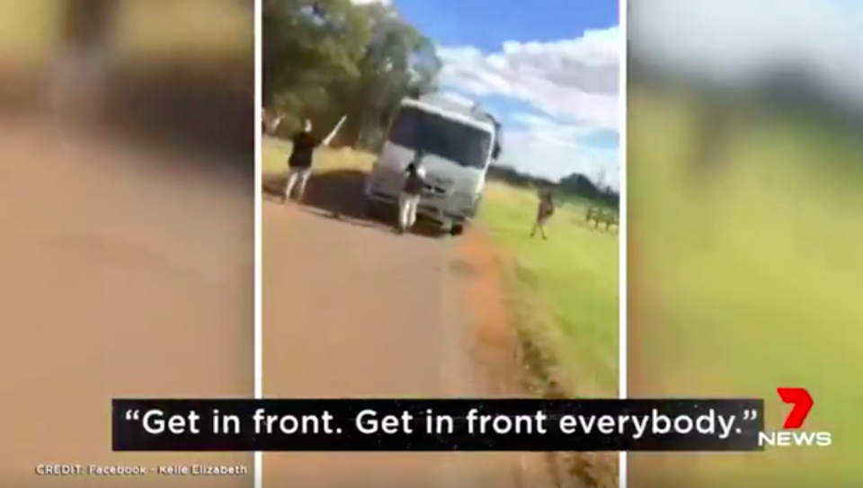 In the latest incident, animal rights activists tried to stop a truck from entering Harvey Beef. Source: 7News