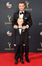 <p>Liev Schreiber and Samuel Kai Schreiber arrive at the 68th Emmy Awards at the Microsoft Theater on September 18, 2016 in Los Angeles, Calif. (Photo by Getty Images)</p>