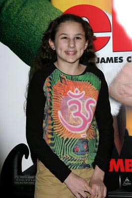 Hallie Kate Eisenberg at the New York premiere of New Line's Elf