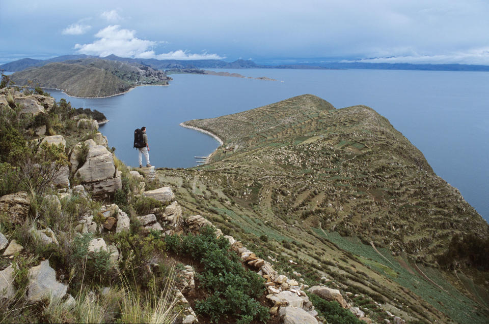 <strong>Length:</strong> Six miles (9.7 kilometers) one-way<br /><br /><strong>Wow Factor:</strong> Check out sweeping views of the <a href="http://ngm.nationalgeographic.com/features/world/south-america/patagonia/andes-text?source=ge-southamerica">Andes</a> from a lonely island in the middle of the highest navigable lake on Earth.<br /><br /><strong>Do It: </strong>According to myth, <a href="http://intelligenttravel.nationalgeographic.com/2011/06/15/native-like-me-visiting-the-floating-islands-of-lake-titicaca/">Lake Titicaca</a> is where the Inca god Viracocha rose from the waters after a massive flood and began to create light, the world, and the first humans. That feels entirely plausible from the shores of Isla del Sol, the roadless island in the midst of the southern end of the lake&rsquo;s expansive blue. The island can be reached only by ferry, and there are no roads or cars here, just dirt tracks and well-maintained trails that the island&rsquo;s 800 inhabitants use to travel across Isla del Sol and reach its tiered agricultural system. While the tourist trade here can be intense, it&rsquo;s worth it to hike the place where the sun supposedly hid during the legendary flood, walk through ruins and down steps that once led to a city that predated the Inca, and gaze across the deep blue of this lake at the roof of a continent. Finish off the walk with a quick dip in the lake.<br /><br /><strong>Don&rsquo;t: </strong>Forget to acclimatize. Lake Titicaca sits at 12,507 feet (3,812 meters).