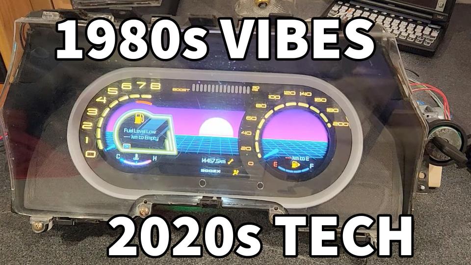 Nissan 300ZX Owner Turns Ford Digital Dash Into Wicked Retro Display photo