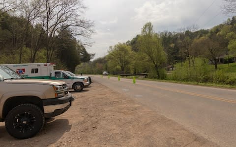 Emergency services at the scene - Credit: Chuck Sutherland