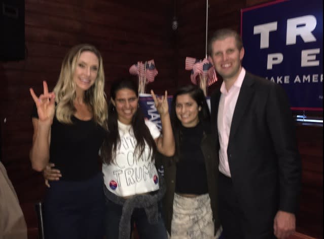 This woman wore a “Latina Contra Trump” shirt at a Trump rally and no one had a clue