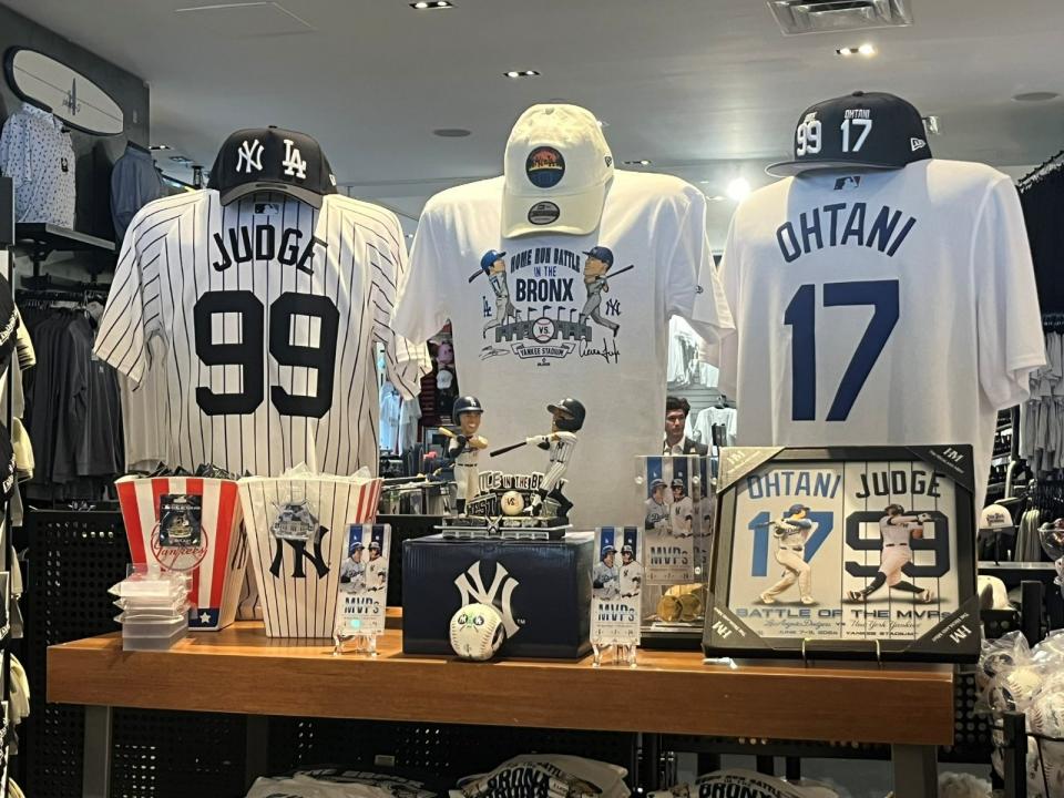 大谷與賈吉聯名商品。圖片取自X＠DodgersNation