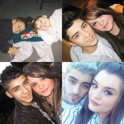 <p>Doniya Malik Instagram</p> Doniya Malik with Zayn Malik in a throwback post for his birthday in January 2019.