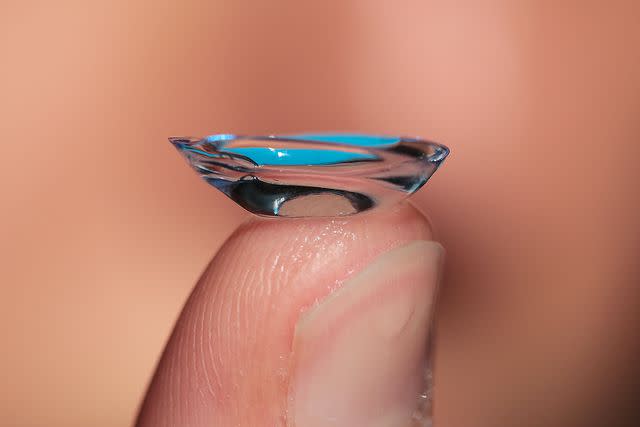 <p>Getty</p> Contact lens.