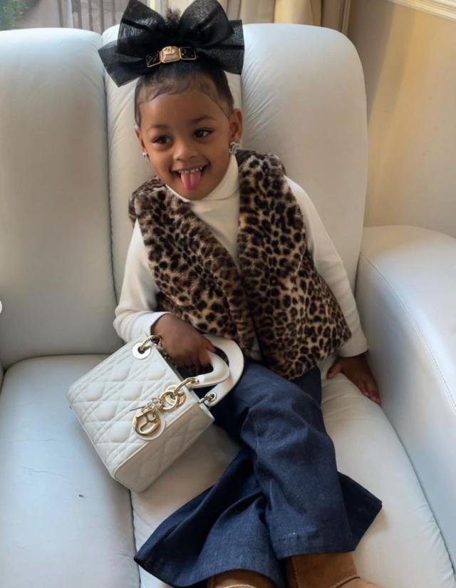 Cardi B, Offset's five-year-old daughter Kulture Kiari showered