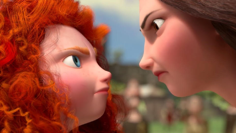 Merida and Elinor in Brave.