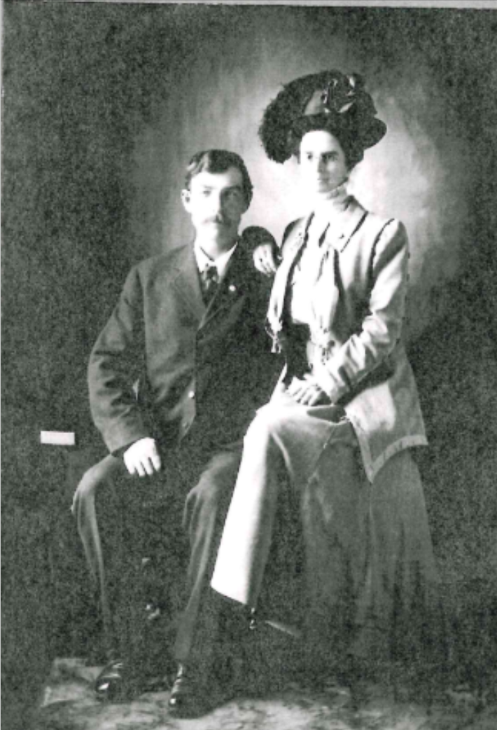 John Siebert and his wife, Lena, photographed before their 1906 disappearance.
