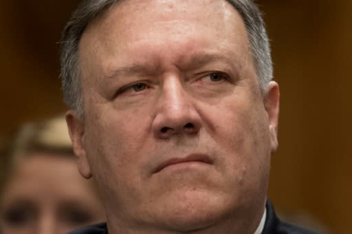 Former CIA director Mike Pompeo won Senate support in a vote Thursday to be secretary of state