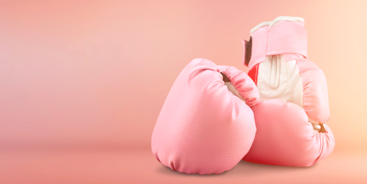 pink boxing gloves