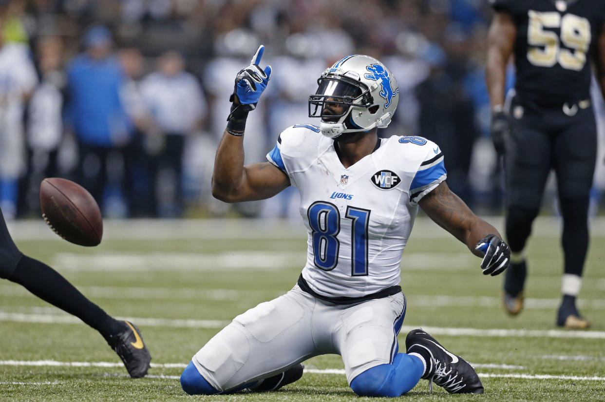 Detroit Lions wide receiver Calvin Johnson's early retirement complicated his legacy. (AP Photo/Jonathan Bachman)
