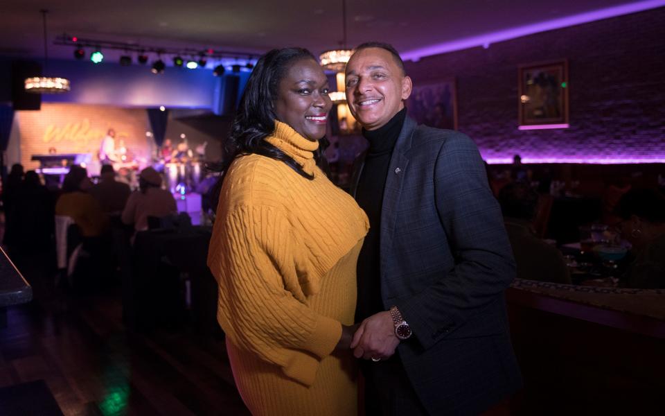 The husband and wife team of Mark and Mame Wilson are owners of Wilson's Restaurant & Live Music Lounge in Hi-Nella. The Black-owned establishment had its official opening in December. It is located on Warwick Road.
