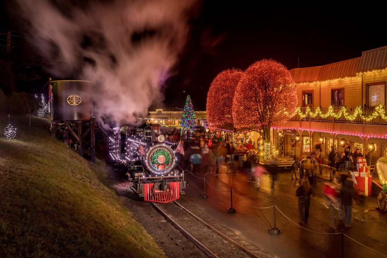 Christmas at Tweetsie Railroad in Blowing Rock