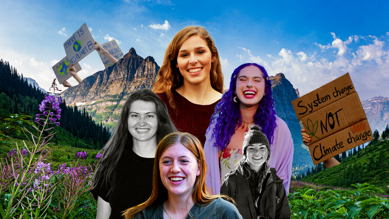 five young plaintiffs in montana climate case in collage