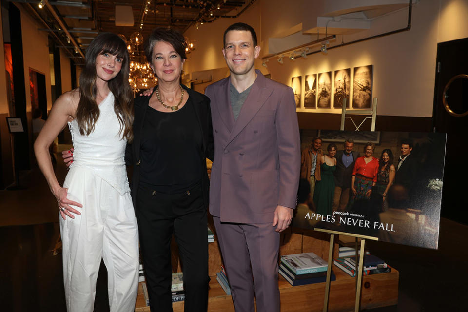 Apples Never Fall Critic Screening Alison Brie, Melanie Marnich, Writer, Showrunner, Executive Producer; Jake Lacy at NeueHouse Hollywood on January 24, 2024