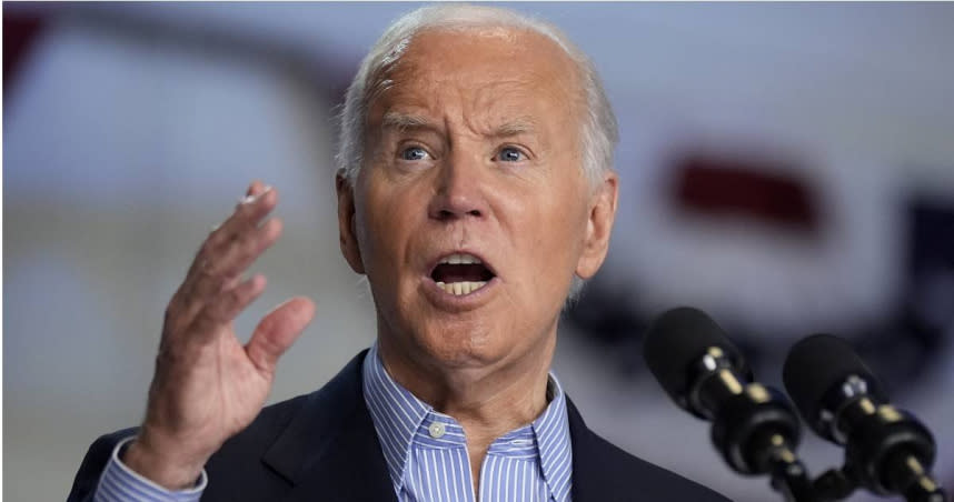 美國總統拜登（Joe Biden）拒絕退選。（圖／達志／美聯社）