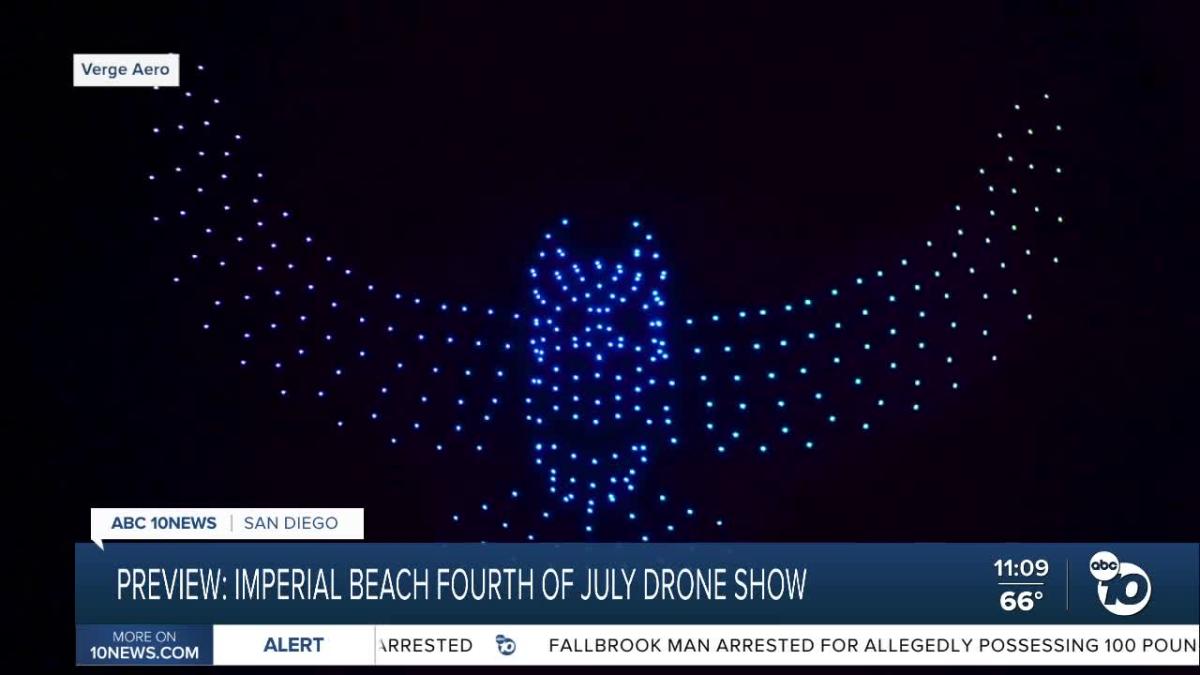 Imperial Beach Fourth of July Drone Show [Video]