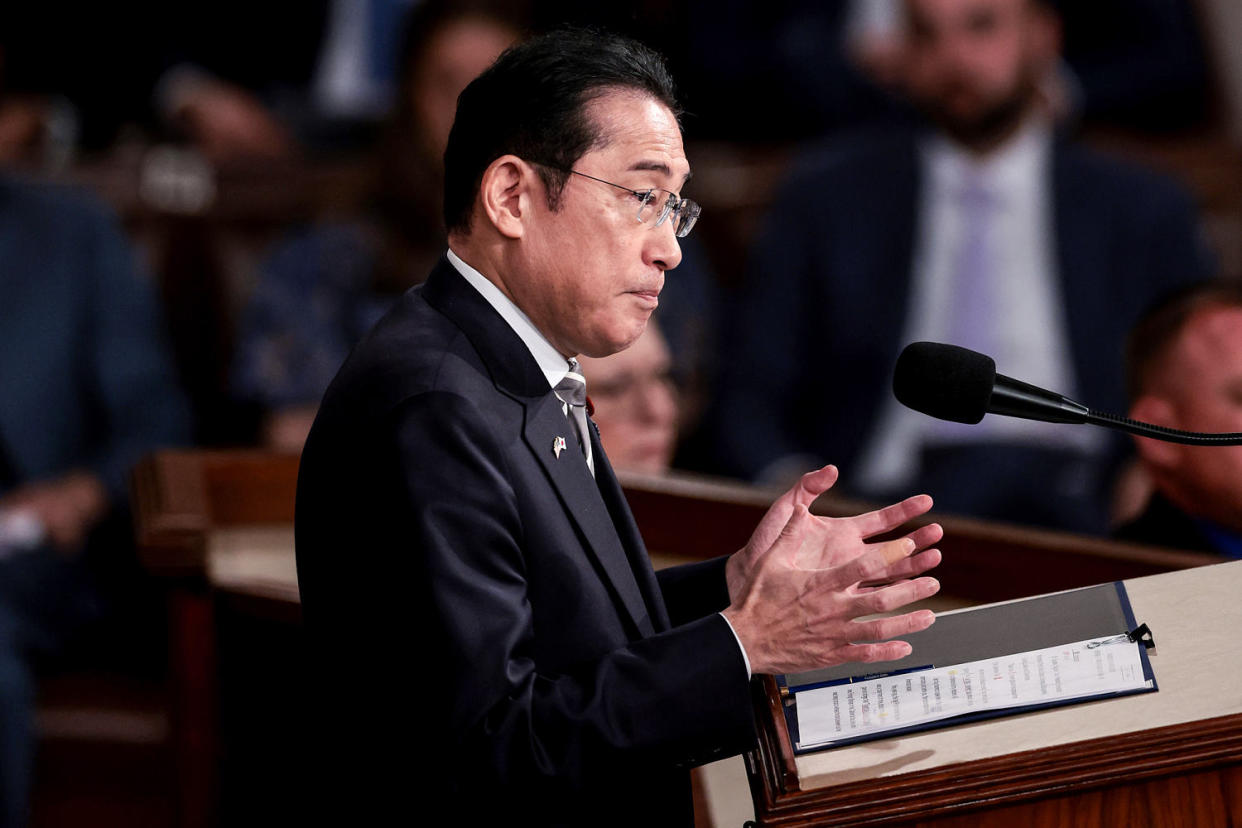 Japanese Prime Minister Fumio Kishida Addresses Joint Meeting Of Congress (Win McNamee / Getty Images)
