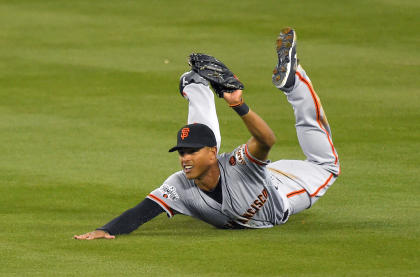 Justin Maxwell has helped the Giants survive Hunter Pence's absence. (AP)