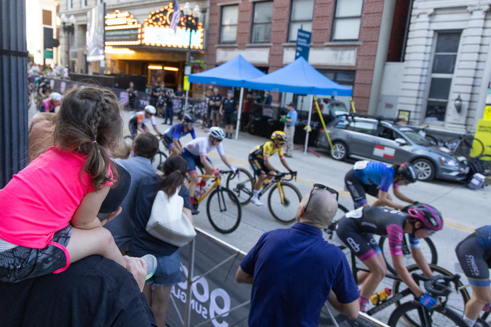 Fans crowded near the final corner in Downtown Knoxville to watch the pivotal turn in person and the rest of the race on a jumbotron