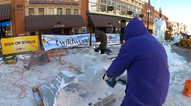 Catch the Cripple Creek Ice Festival and Ice Castles this month