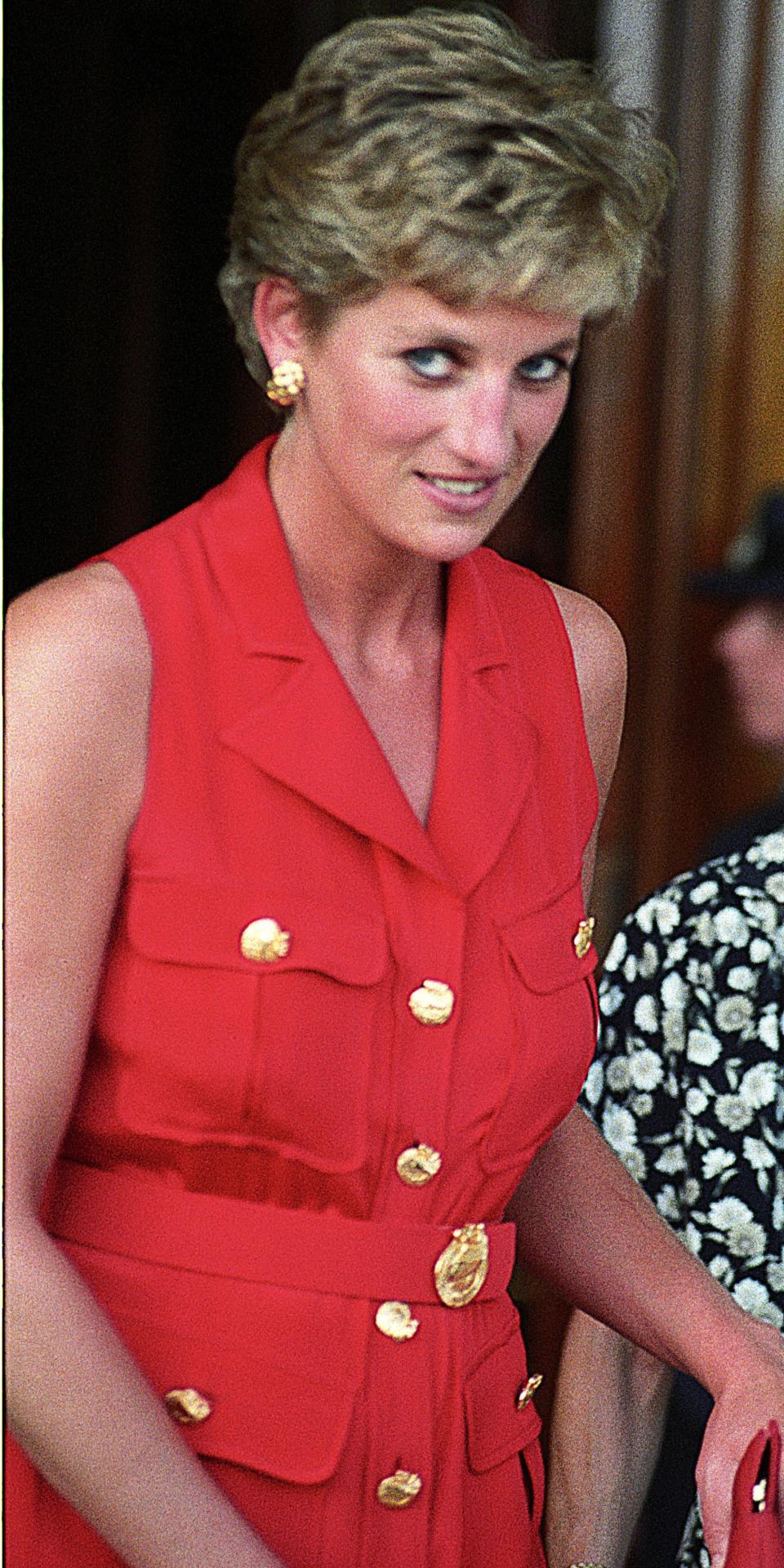 London,England July 3, 1994. Princess Diana at Wimbledon Mens Final. (Photo by Tom Wargacki/WireImage)