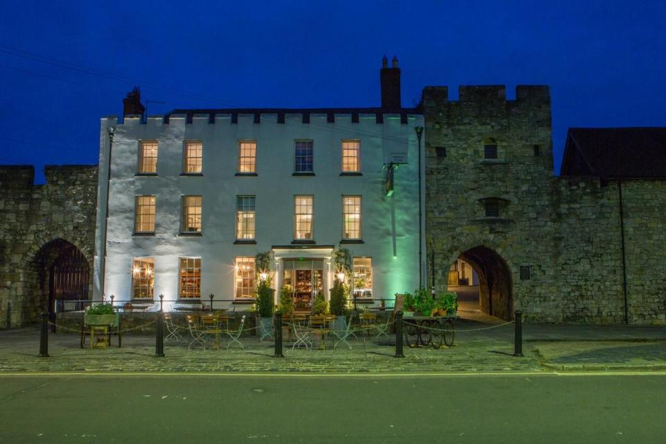 <p>Set smack-bang in the the centre of Southampton, literally within its medieval walls, this quirky hotel has an age-old exterior with a fresh, boutique interior. </p><p>A deli with rooms, it's the ideal spot for foodies looking for a luxurious base for a city break in Southampton. At <a href="https://www.booking.com/hotel/gb/the-pig-in-the-wall.en-gb.html?aid=1922306&label=unusual-hotels-uk" rel="nofollow noopener" target="_blank" data-ylk="slk:The Pig-in the Wall;elm:context_link;itc:0;sec:content-canvas" class="link ">The Pig-in the Wall</a>, you can get the best of both worlds and get transfers to its sister hotel The Pig, in Brockenhurst, to combine soaking up the city's sights with a country escape.</p><p><a class="link " href="https://www.goodhousekeepingholidays.com/offers/hampshire-southampton-pig-in-the-wall-hotel" rel="nofollow noopener" target="_blank" data-ylk="slk:READ OUR REVIEW AND BOOK;elm:context_link;itc:0;sec:content-canvas">READ OUR REVIEW AND BOOK</a></p><p><a class="link " href="https://www.booking.com/hotel/gb/the-pig-in-the-wall.en-gb.html?aid=1922306&label=unusual-hotels-uk" rel="nofollow noopener" target="_blank" data-ylk="slk:BOOK NOW;elm:context_link;itc:0;sec:content-canvas">BOOK NOW</a></p>