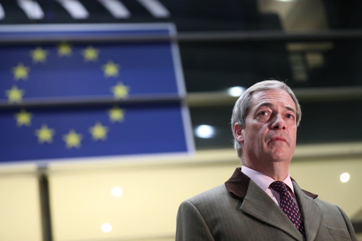 The former Brexit Party leader Nigel Farage claimed he was the victim of over-zealous anti money laundering regulations (Yui Mok/PA) (PA Archive)