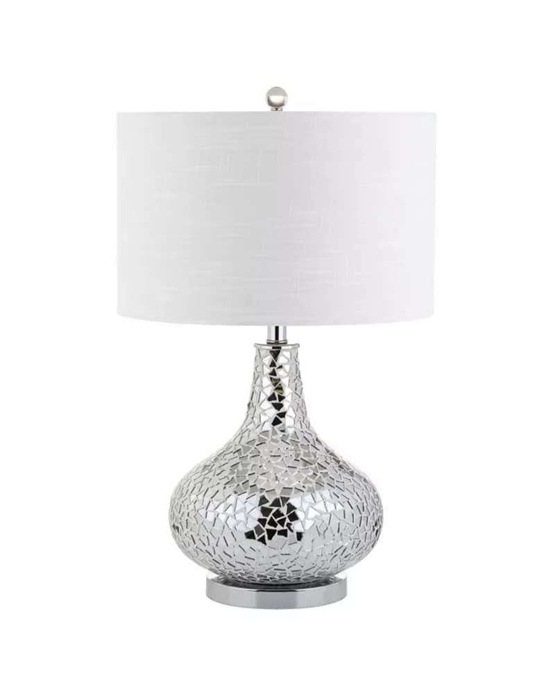 Jonathan Y Emilia Mirrored Mosaic LED Table Lamp