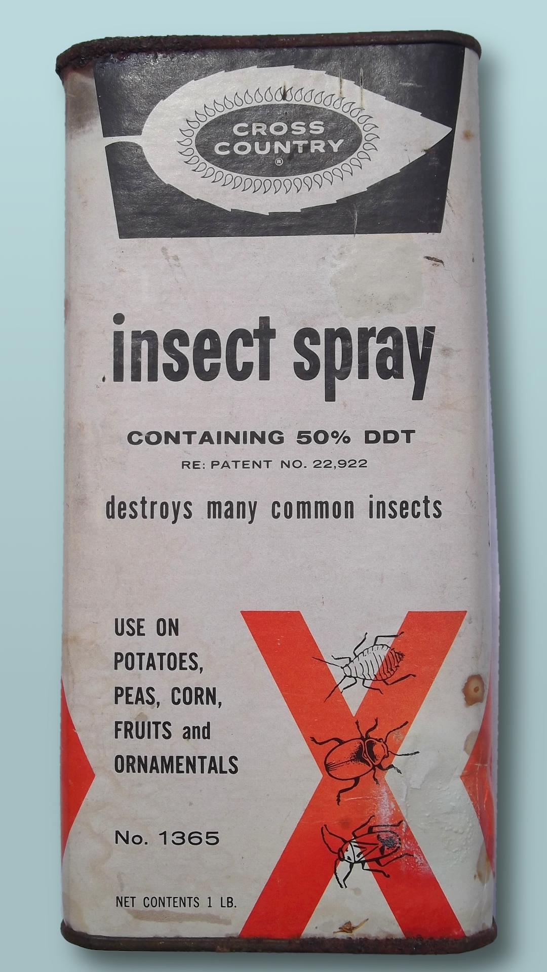 50% DDT Insecticide Powder Container, Early 1960s