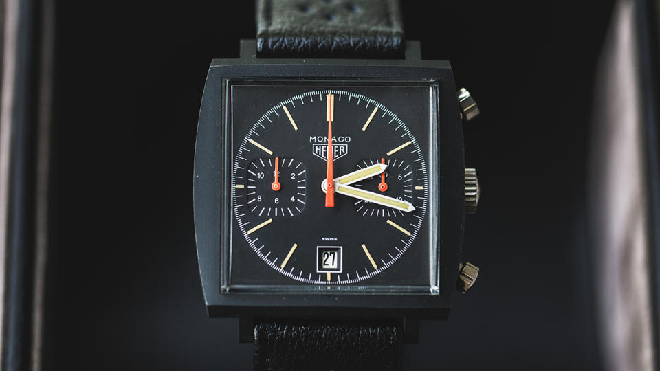 An Original Heuer Monaco “Dark Lord” - Credit: Photo: Courtesy Crown & Caliber