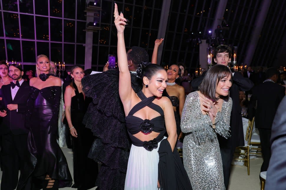Vanessa Hudgens and Lea Michele attend The 2023 Met Gala Celebrating 