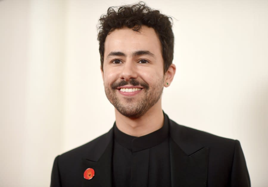 Ramy Youssef arrives at the Oscars on Sunday, March 10, 2024, at the Dolby Theatre in Los Angeles. (Photo by Richard Shotwell/Invision/AP)