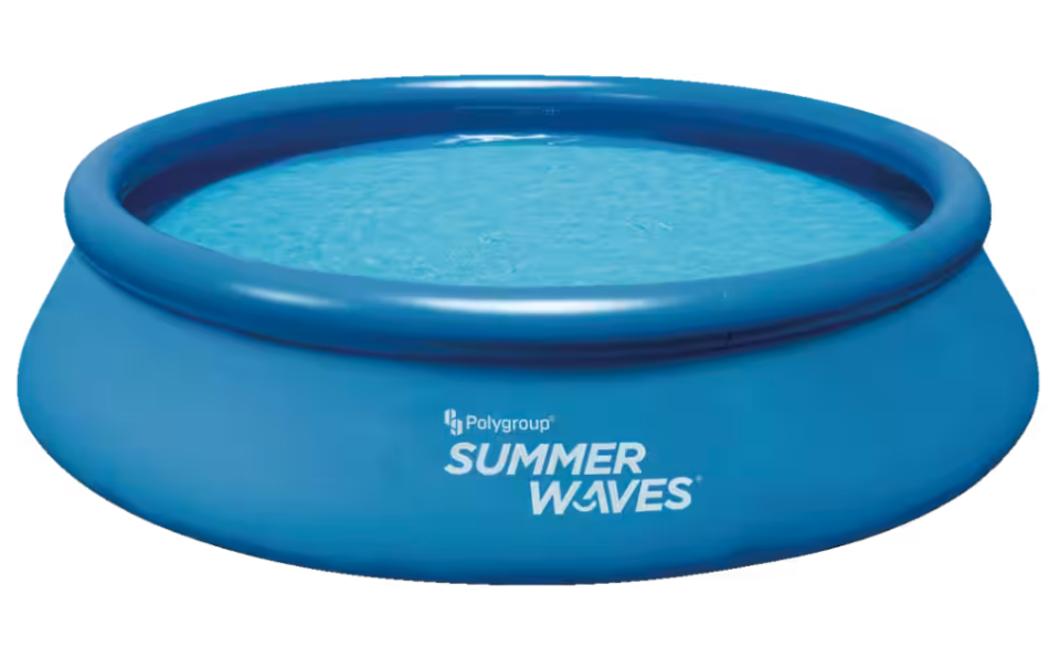 Summer Waves Round Quick Set Inflatable Pool. Image via Canadian Tire.
