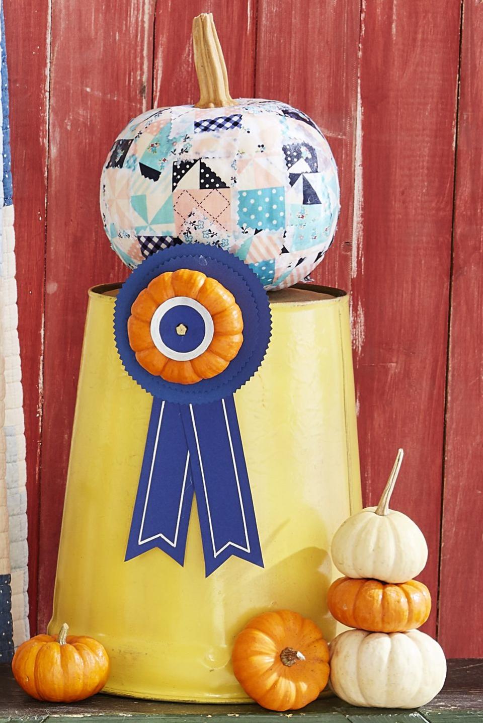 Quilt Scrap Pumpkin