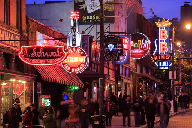 Bruce Yuanyue Bi/Getty Images Beale Street in Memphis, Tennessee