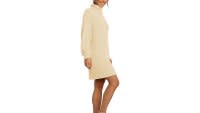 ANRABESS Women's Turtleneck Ribbed Pullover Dress