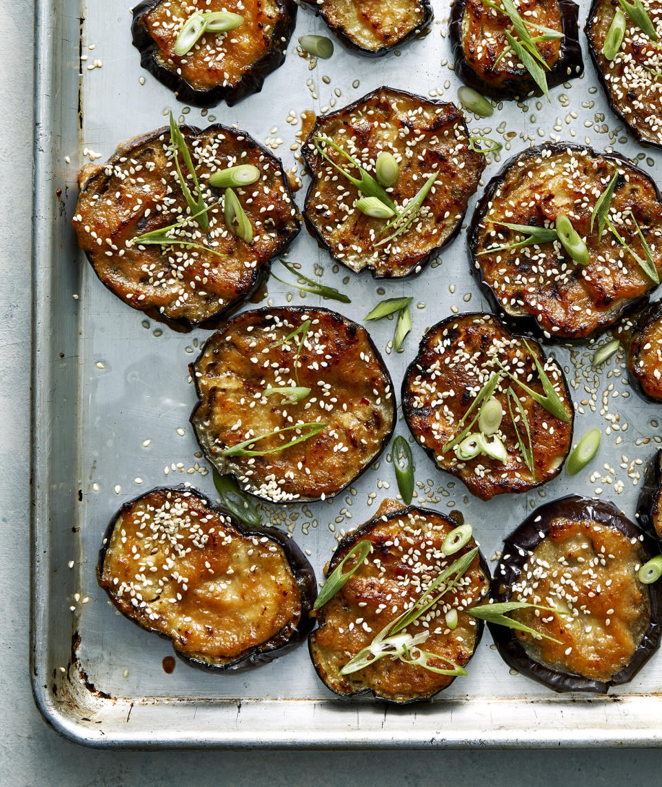 Roasted Eggplant With Miso and Sesame Seeds