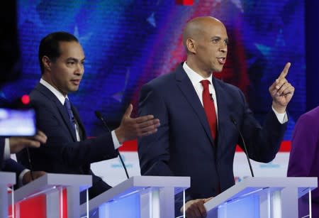 Candidates participate in the first U.S. 2020 presidential election Democratic candidates debate in Miami, Florida, U.S.