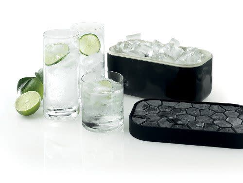 Lekue Ice Box Cube Tray & Bucket, White