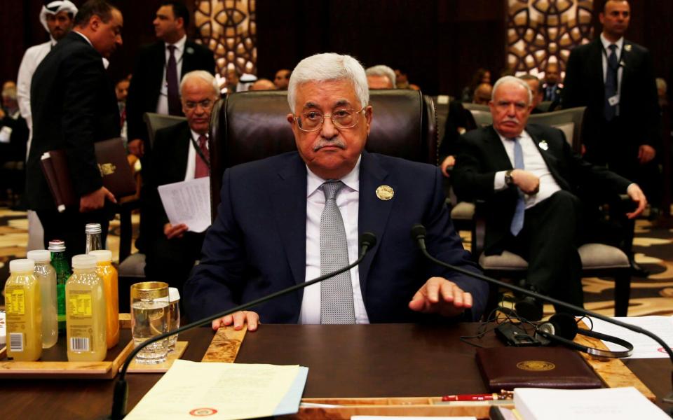 Mahmoud Abbas was elected Palestinian president in 2005 but there have been no presidential elections since then - Credit: REUTERS/Mohammad Hamed