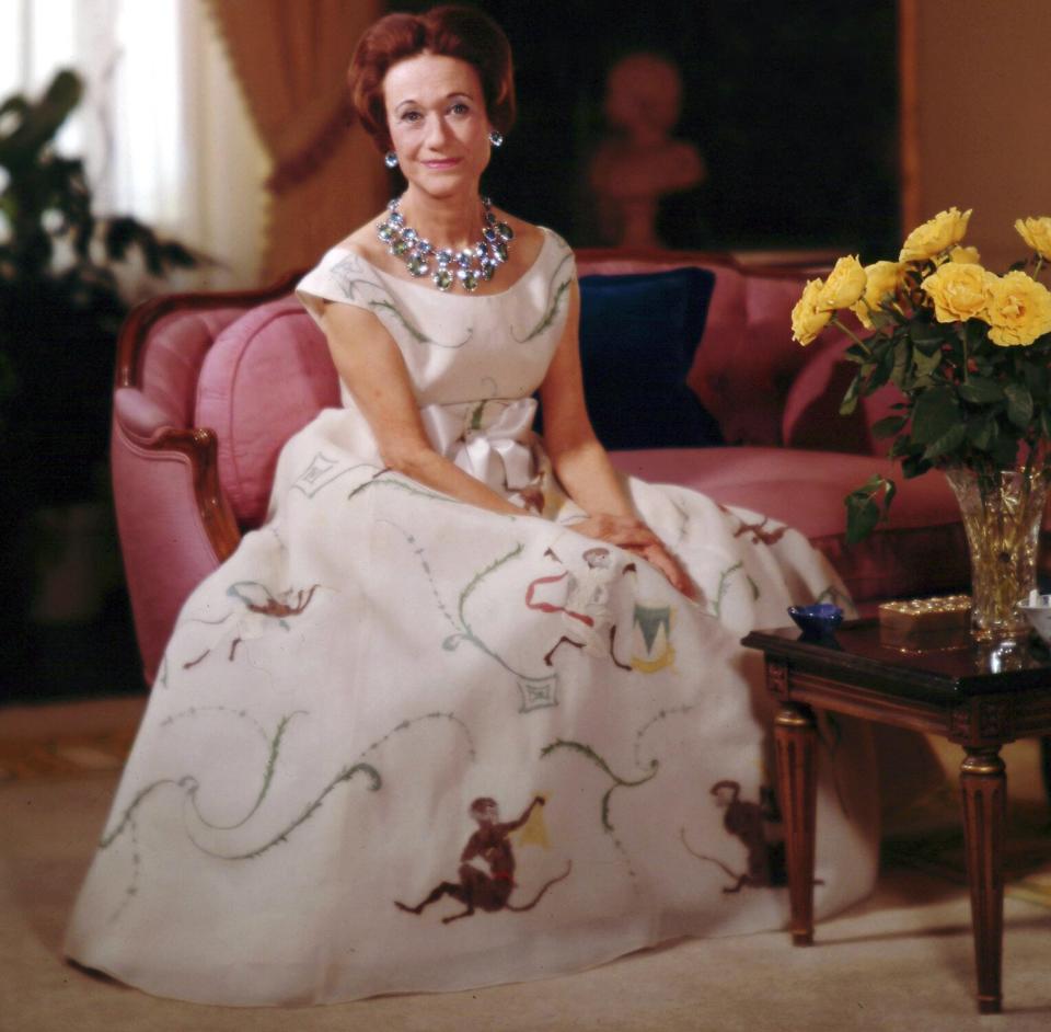 Portrait of the Wallis, Duchess of Windsor (nee Simpson, born Bessie Wallis Warfield) (1896 - 1986), mid 20th century.